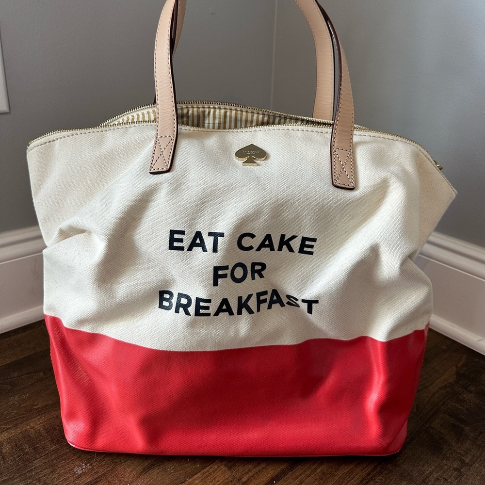 Kate spade canvas tote